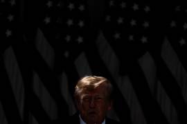 El presidente de Estados Unidos, Donald Trump, habla durante un evento de regreso a clases en la Casa Blanca, en Washington.