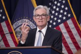 El presidente de la Reserva Federal, Jerome Powell, da una conferencia de prensa tras la reunión del Comité Federal de Mercado Abierto en Washington, DC.