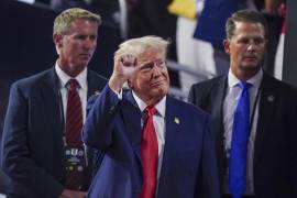La tarde-noche del lunes Donald Trump reapareció en público, en la convención republicana en Milwaukee, luego del ataque sufrió el pasado sábado.