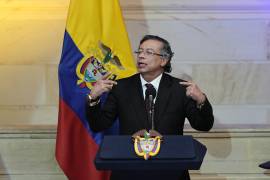 El presidente Gustavo Petro interviene durante la inauguración de una nueva sesión del Congreso en Bogotá, Colombia, el lunes 20 de julio de 2026.