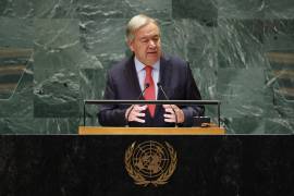 António Guterres, secretario general de Naciones Unidas. Mientras la ONU celebra su 80 aniversario este mes, sus agencias humanitarias enfrentan una de las mayores crisis de su historia