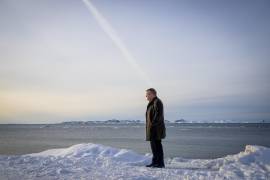 El ministro de Asuntos Exteriores de Dinamarca, Lars Loekke Rasmussen, en Nuuk, Groenlandia. Ministros de Asuntos Exteriores de Canadá, Groenlandia y Dinamarca para discutir la seguridad del Ártico.