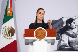 CIUDAD DE MÉXICO, 02OCTUBRE2026.- La Presidenta de México, Claudia Sheinbaum pardo durante la mañanera del pueblo en palacio Nacional, donde anunció regulaciones del contenido de las redes sociales para los niños y adolescentes. FOTO: TOMÁS PÉREZ DE LA CRUZ/CUARTOSCURO.COM