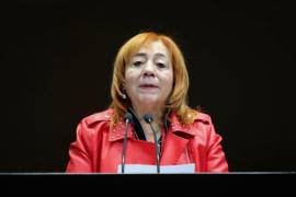 Rosario Piedra Ibarra, presidenta de Comisión Nacional de los Derechos Humanos, durante su informe de labores en el pleno de la Cámara de Diputados.