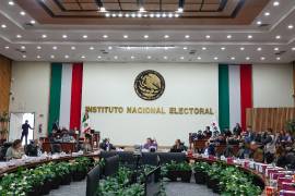 CIUDAD DE MÉXICO, 03SEPTIEMBRE2026.- Votación económica, durante la sesión extraordinaria del Instituto Nacional Electoral con sede en Tlalpan. FOTO: ROGELIO MORALES/CUARTOSCURO.COM