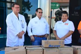El presidente y la directora de la Asociación, Héctor Horacio Dávila y María Luisa Balderas entregaron este donativo.