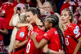 Riola Xhemaili fue la protagonista en el duelo con el que las suizas se inmortalizaron para la siguiente ronda del torneo.