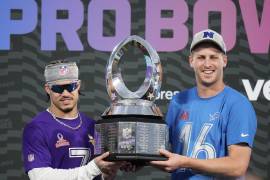 Jared Goff, mariscal de campo de los Lions de Detroit, lideró a la NFC hacia la victoria con tres touchdowns y un rendimiento impresionante en los Pro Bowl Games 2025.