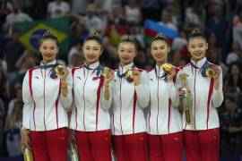 La ausencia de Rusia, dominante en el deporte desde 1996, permitió a China destacar y ampliar su influencia en gimnasia rítmica.