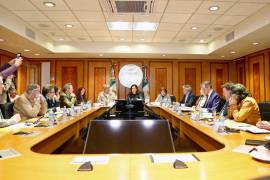 Integrantes de la organización política Somos México, que busca convertirse en partido político, se reunieron con Kenia López, presidenta de la Cámara de Diputados, para presentarle sus propuestas de reforma electoral.