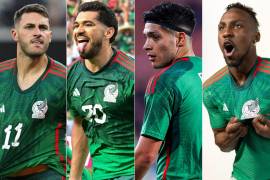 Santi, Henry, Jiménez y Quiñones buscan formar una dupla de élite para la Selección Mexicana.