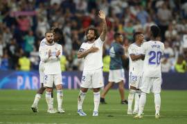 Marcelo recibió la ovación de los aficionados merengues en su despedida del Bernabéu.