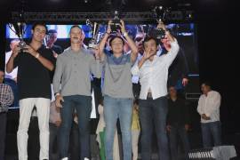 Marcelo Garza, Juan Antonio Padilla y Ángel Aguirre Piña ganadores de la categoría campeonato.