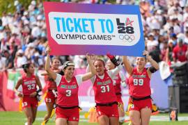 México Femenil derrotó 20-19 a Gran Bretaña y aseguró su presencia en el debut olímpico del flag football.