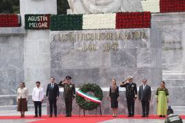 Junto a la Presidenta conmemoraron el 179 Aniversario de la Gesta Heroica de los Niños Héroes de Chapultepec.