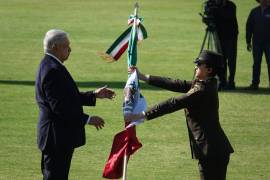 El presidente López Obrador encabezó la ceremonia de conmemoración del Día de la Bandera | Foto: Cuartoscuro