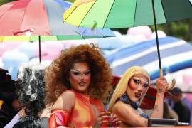 ’Drag queens’ participan en la marcha Pride del orgullo LGBTI+, el 15 de junio de 2024, en la ciudad de Guadalajara, México.