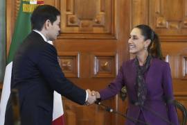 El secretario de Estado de EU, Marco Rubio, se reunió con la presidenta de México, Claudia Sheinbaum, en el Palacio Nacional de la Ciudad de México.