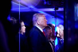 La presencia de Trump coincidió con el regreso de los Knicks de Nueva York a unas Finales de la NBA por primera vez desde 1999.