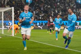 Rasmus Højlund anotó el gol con el que Napoli sentenció el triunfo ante el Milan y aseguró su pase a la Final de la Supercopa de Italia.