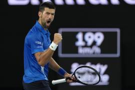 Novak Djokovic venció a Nishesh Basavareddy en el Australian Open con el debut de Andy Murray como entrenador del serbio en este torneo.