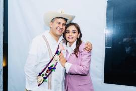 Grecia Quiroz, viuda del alcalde de Uruapan, Michoacán, Carlos Manzo, llegó a Palacio Nacional cerca de las 14:00 horas para reunirse con la presidenta Claudia Sheinbaum.