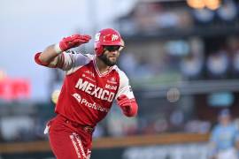 José Marmolejos conectó un cuadrangular de dos carreras en la quinta entrada, clave para el triunfo 7-3 con el que los Diablos Rojos barrieron a los Charros y conquistaron el bicampeonato de la Liga Mexicana de Beisbol.