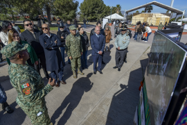 En representación del gobernador, el secretario el reiteró el respaldo y respeto del Gobierno estatal al Ejército, Fuerza Aérea y Guardia Nacional.