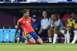 Lamine Yamal anotó un golazo con el cual España emparejó el marcador ante un aguerrido Francia.