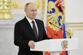 El presidente ruso, Vladimir Putin en el Kremlin. El expansionismo ruso en Europa se vio en 2024 sobre todo en la república exsoviética de Georgia, en Eslovaquia y en Rumanía, estos dos países miembros de la UE.