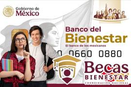 Los estudiantes beneficiarios que se inscribieron en la última convocatoria de alguna de las Becas para el Bienestar, se les será entregado próximamente sus tarjetas del Banco del Bienestar.