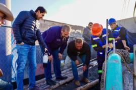 El alcalde Tomás Gutiérrez Merino supervisó los avances del pozo Analco 3, que pronto se integrará a la red de distribución en Ramos Arizpe.