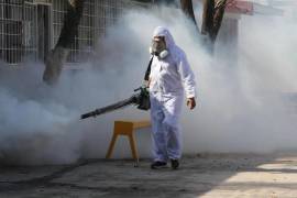 Personal de salud realiza labores de fumigación en colonias de Piedras Negras.