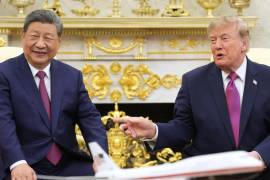 El presidente Donald Trump y el presidente de China, Xi Jinping, se reúnen en el Despacho Oval de la Casa Blanca, el jueves 24 de septiembre de 2026, en Washington.