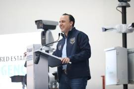 Desde la frontera más segura de México, en el municipio de Acuña, el gobernador Manolo Jiménez Salinas arrancó el programa de Robustecimiento de la Red Estatal de Videointeligencia.