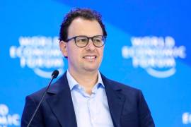Dario Amodei, CEO y cofundador de Anthropic, en la reunión anual del Foro Económico Mundial en Davos, Suiza, el 23 de enero de 2025.