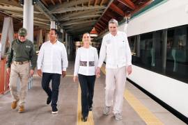 La presidenta de México, Claudia Sheinbaum, lideró el primer aniversario del Tren Maya, obra insignia del expresidente Andrés Manuel López Obrador, con la inauguración de los tramos 6 y 7.