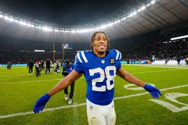 Jonathan Taylor fue la figura absoluta con tres touchdowns en el triunfo de los Colts en Berlín.