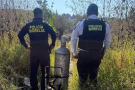 La Policía de Morelia, Michoacán confirmó que la mañana del 31 de diciembre se recuperó el cilindro con gas cloro que había sido sustraído del Pozo El Retiro.