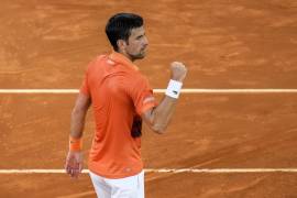 Novak Djokovic celebra su victoria sobre Gael Monfils. (AP Photo/Manu Fernandez)