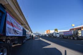 El megabloqueo de este lunes se derivó de la crisis de inseguridad que denuncian los transportistas de carga.