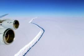 NASA capta imágenes térmicas del iceberg que se desprendió de la Antártida
