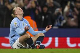 Erling Haaland marcó su gol 18 en 23 partidos que ha disputado con el Manchester City, solo uno por debajo del actual líder de goleo, Mohamed Salah.