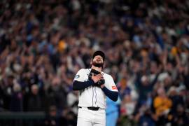 El lanzador de los Marineros, Andrés Muñoz cumplió de forma excelente con su rol de relevo en la postemporada, manteniendo la puerta cerrada cuando le tocó entrar.