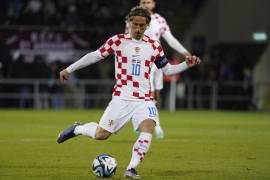 Luka Modric se adueño del medio campo en el partido disputado este martes ante Armenia.