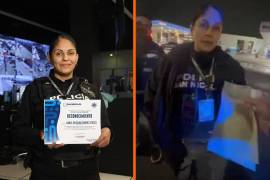 Un elemento de la policía municipal de San Nicolás de los Garza, Nuevo León, fue reconocida tras resguardar a un grupo de menores de edad, quienes presuntamente conducían un vehículo en estado de ebriedad.