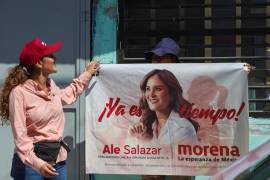 La legisladora señaló que la utilización de imágenes alusivas a funcionarios públicos en material de promoción política podría contravenir disposiciones en materia electoral.