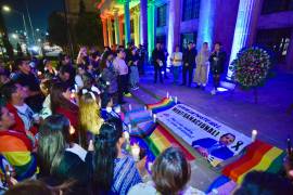 En el homenaje se recordó el legado que Baena dejó en materia de derechos de la comunidad LGBT.