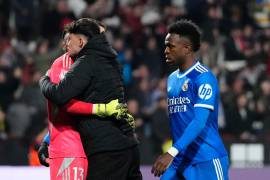 El Albacete festejó su pase a los cuartos de final de la Copa del Rey tras vencer al conjunto blanco.