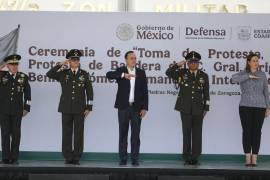 El gobernador Manolo Jiménez acompañó la toma de protesta del general Paulo Francisco Benítez Gómez como comandante interino de la 47 Zona Militar.